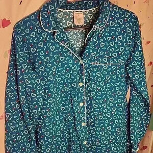 Lands End Pajama nightgown sleep shirt flannel size small 6-8